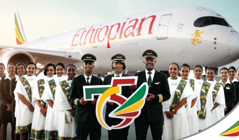Ein Lächeln zum Geburtstag: Die Ethiopian Airlines feiert das 75-Jahr-Jubiläum. © Ethiopian Airlines