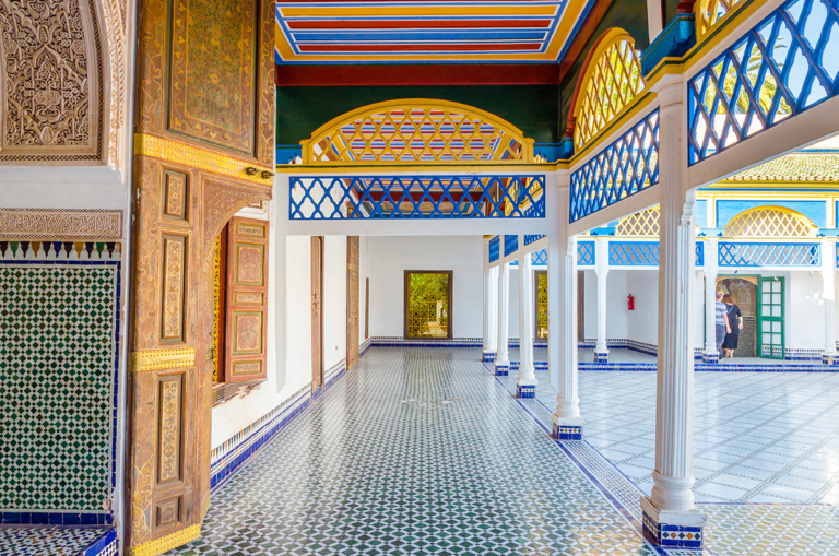 1Cour-du-palais-El-Bahia,-Marrakech
