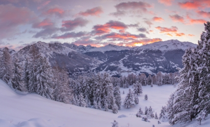 Paesaggio Bormio Oga neve alba GM © Giacomo Meneghello