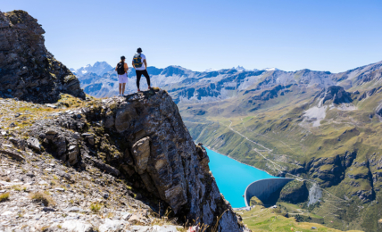 Prächtige Bergsicht auf der Tour du Val d’Anniviers.