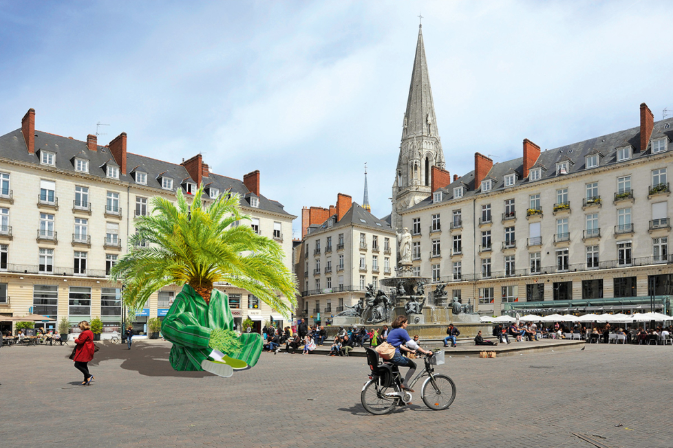 Kunst in der Stadt Nantes: «L’enfant Hybridus».