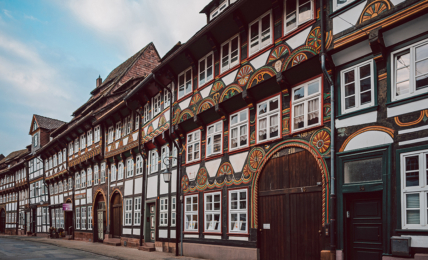 Malerische Fachwerkskunst in Einbeck in Niedersachsen