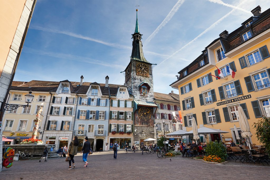 Der Marktplatz in Solothurn