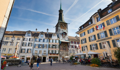 Der Marktplatz in Solothurn