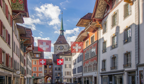 Aarau im Kanton Aargau ist auch als «Stadt der schönen Giebel» bekannt.