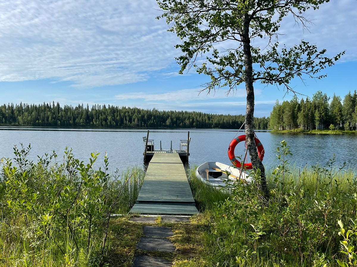 Der Pikku-Porontima-See in Lappland