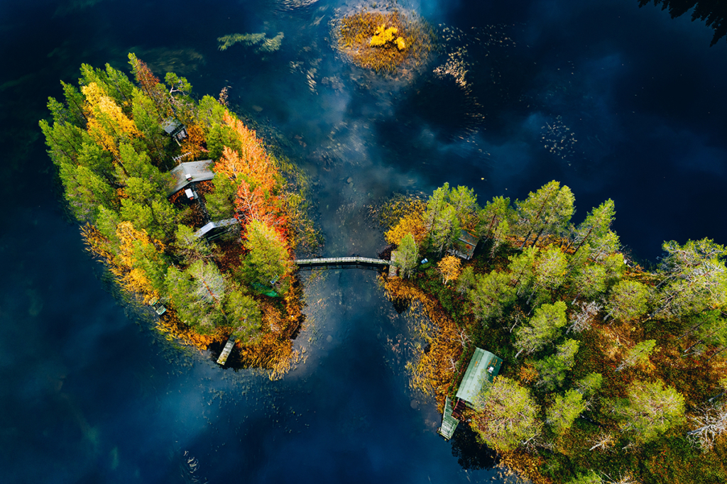 Herbststimmung in finnisch Lappland.