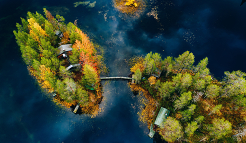 Herbststimmung in finnisch Lappland.