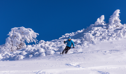 Skigebiet von Krvavec in Slowenien
