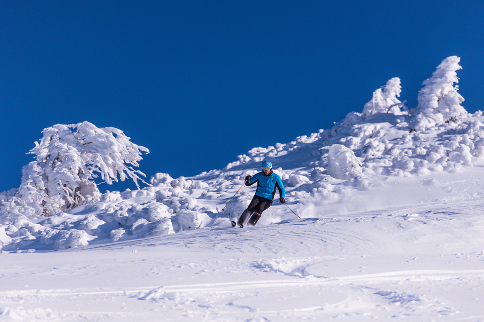 Skigebiet von Krvavec in Slowenien