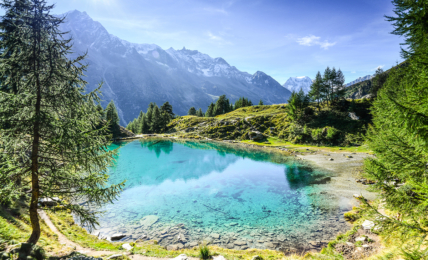 Der See Arolla im Val d’Hérens.