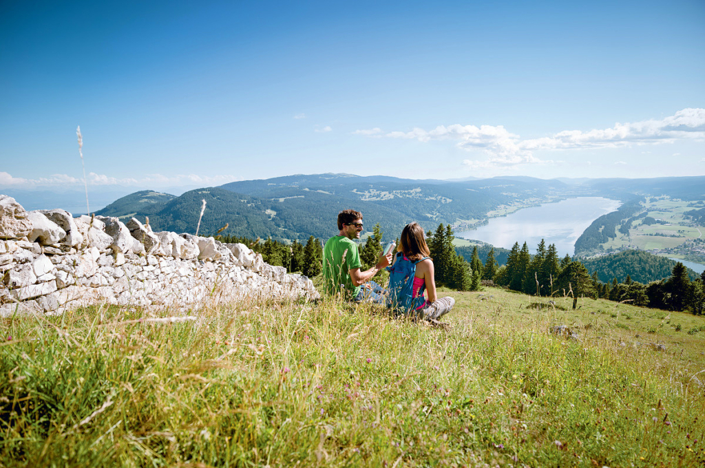 Das Vallée de Joux ist auch von oben ein Genuss.