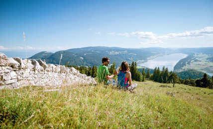 Das Vallée de Joux ist auch von oben ein Genuss.