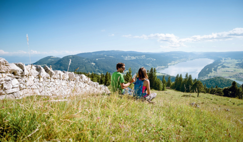 Das Vallée de Joux ist auch von oben ein Genuss.