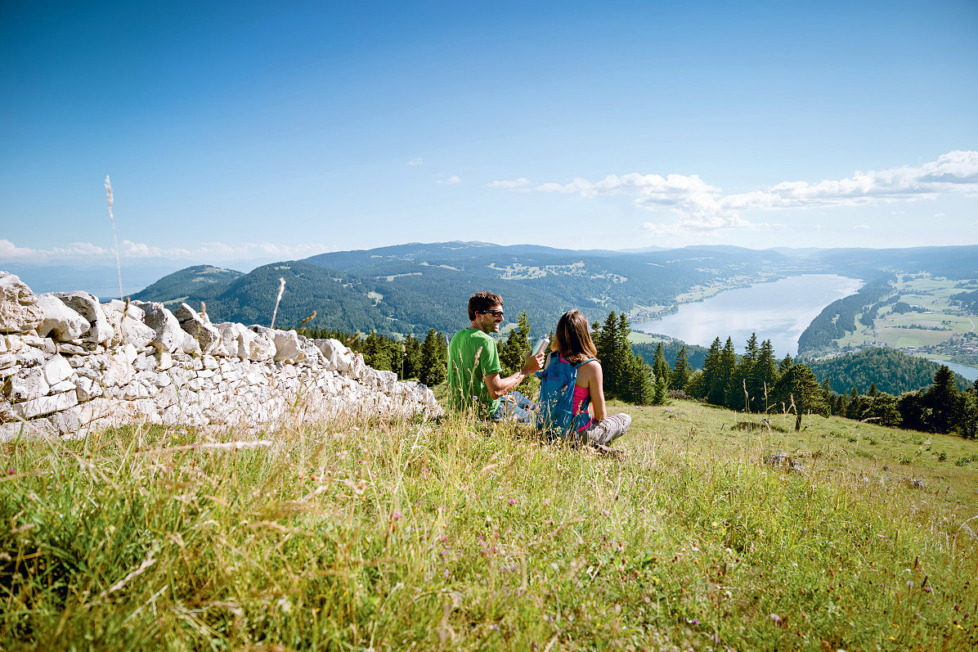 Das Vallée de Joux ist auch von oben ein Genuss.
