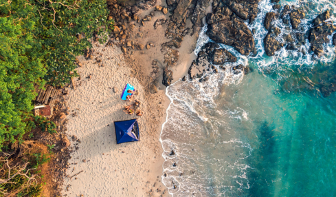 Ungestörte Momente am Playa Bonita in Costa Rica.