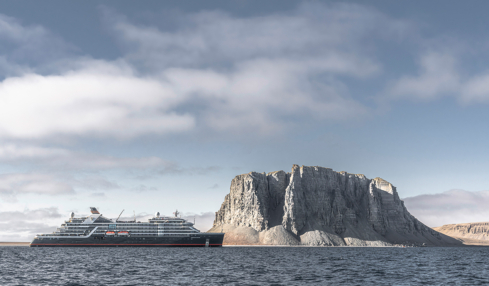 Die «Seabourn Venture» vor Grönlands Küste.