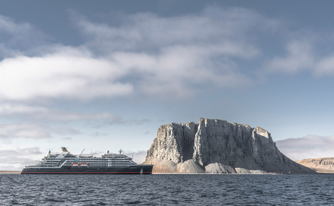 Die «Seabourn Venture» vor Grönlands Küste.