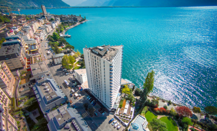 Das MONA Montreux von oben.