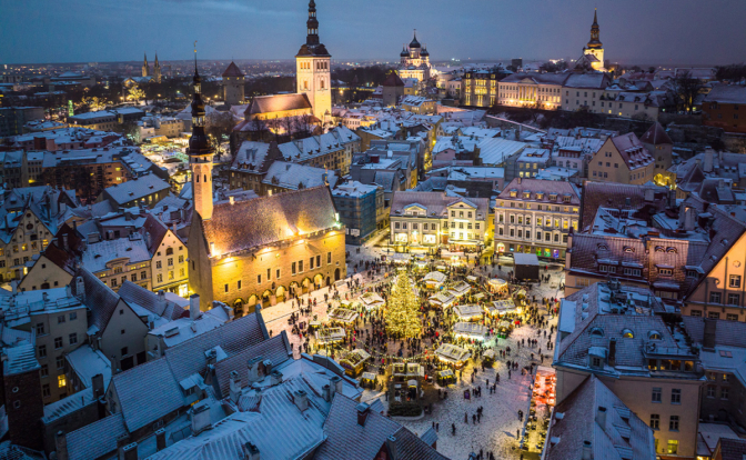 Weihnachtsmarkt in Tallinn