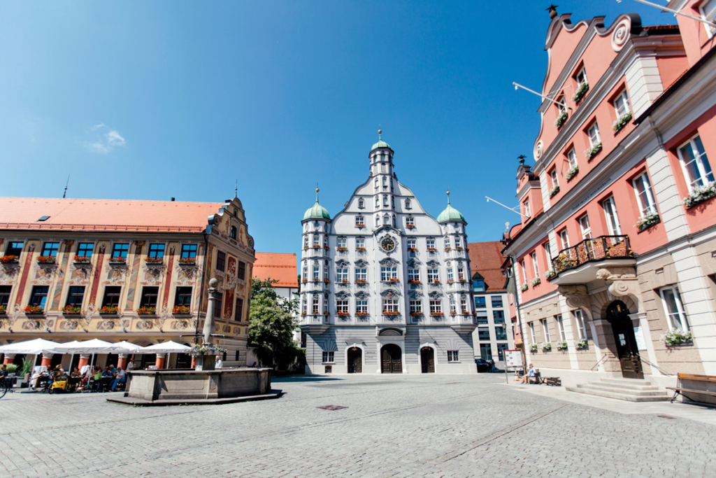 Der Marktplatz ist das Herz von Memmingen