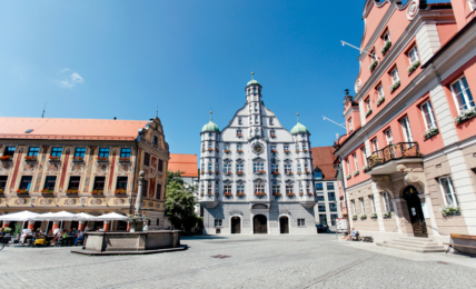Der Marktplatz ist das Herz von Memmingen