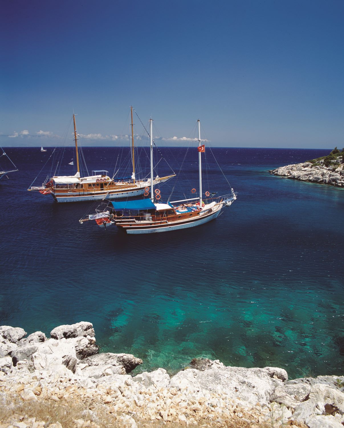Boot im Meer "Antalya Finke"